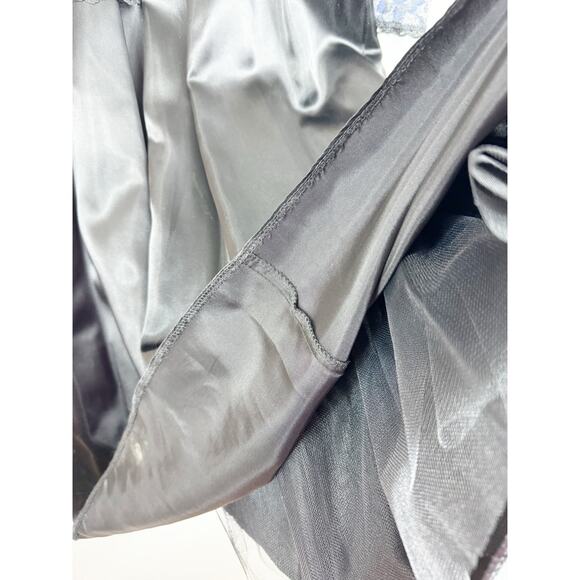 Gunne Sax Jessica McClintock Womens Vintage Dress Black Blue Lace Sweetheart 7 - Picture 6 of 11